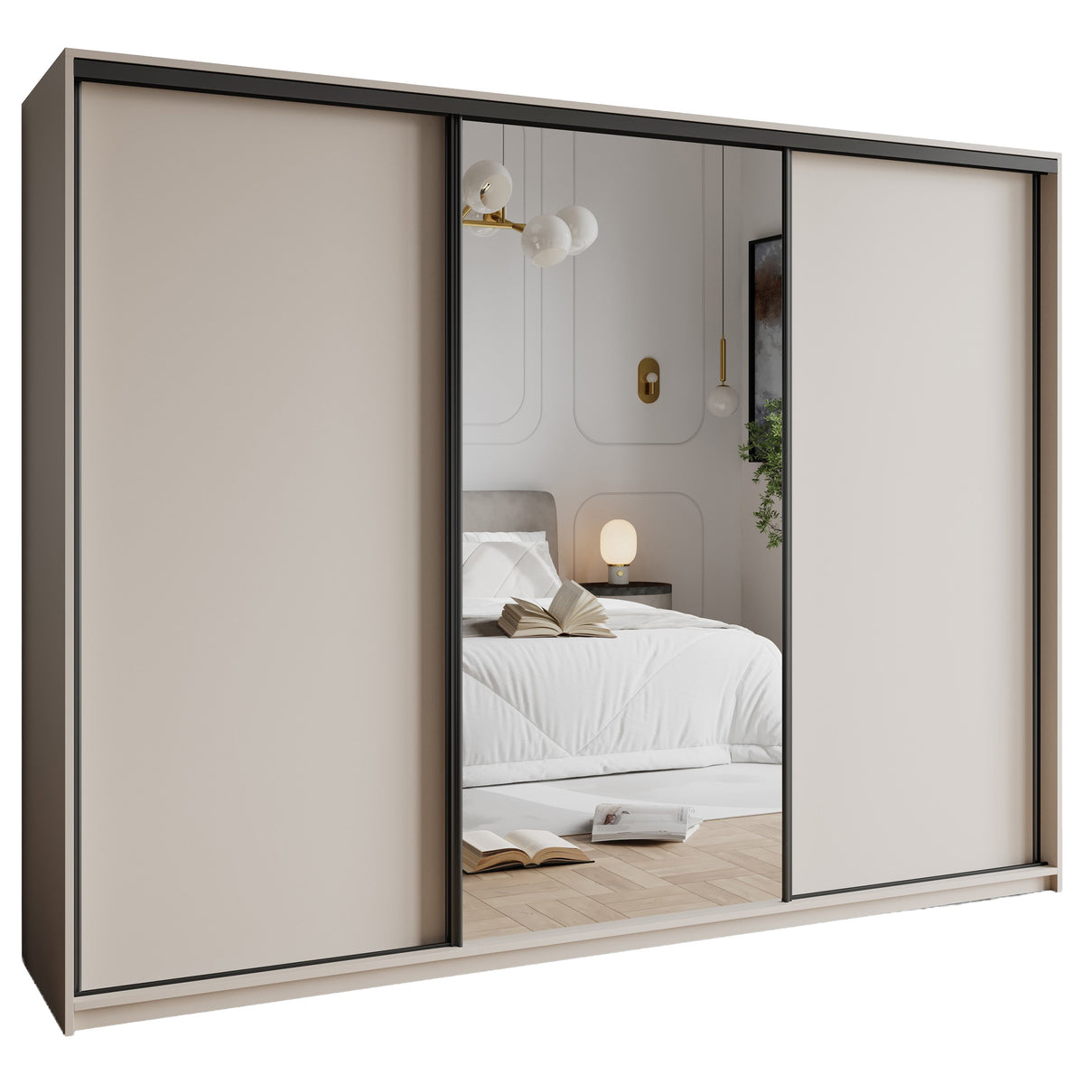 WHITE-HD SZAFA TAVI 250 - 1 KASZMIR+OK.CZARNY