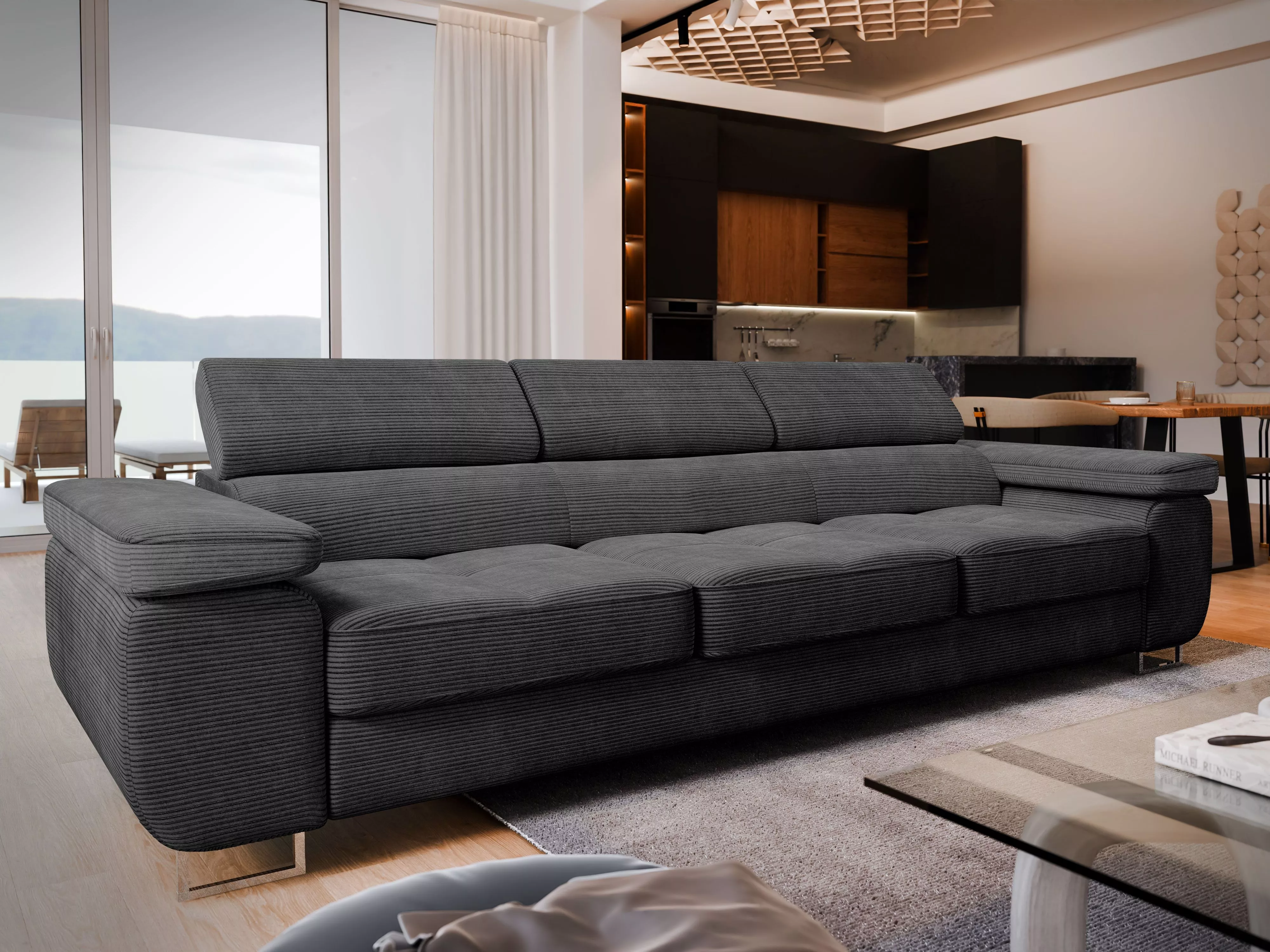 ROZKŁADANA SOFA MOSINE SZTRUKS