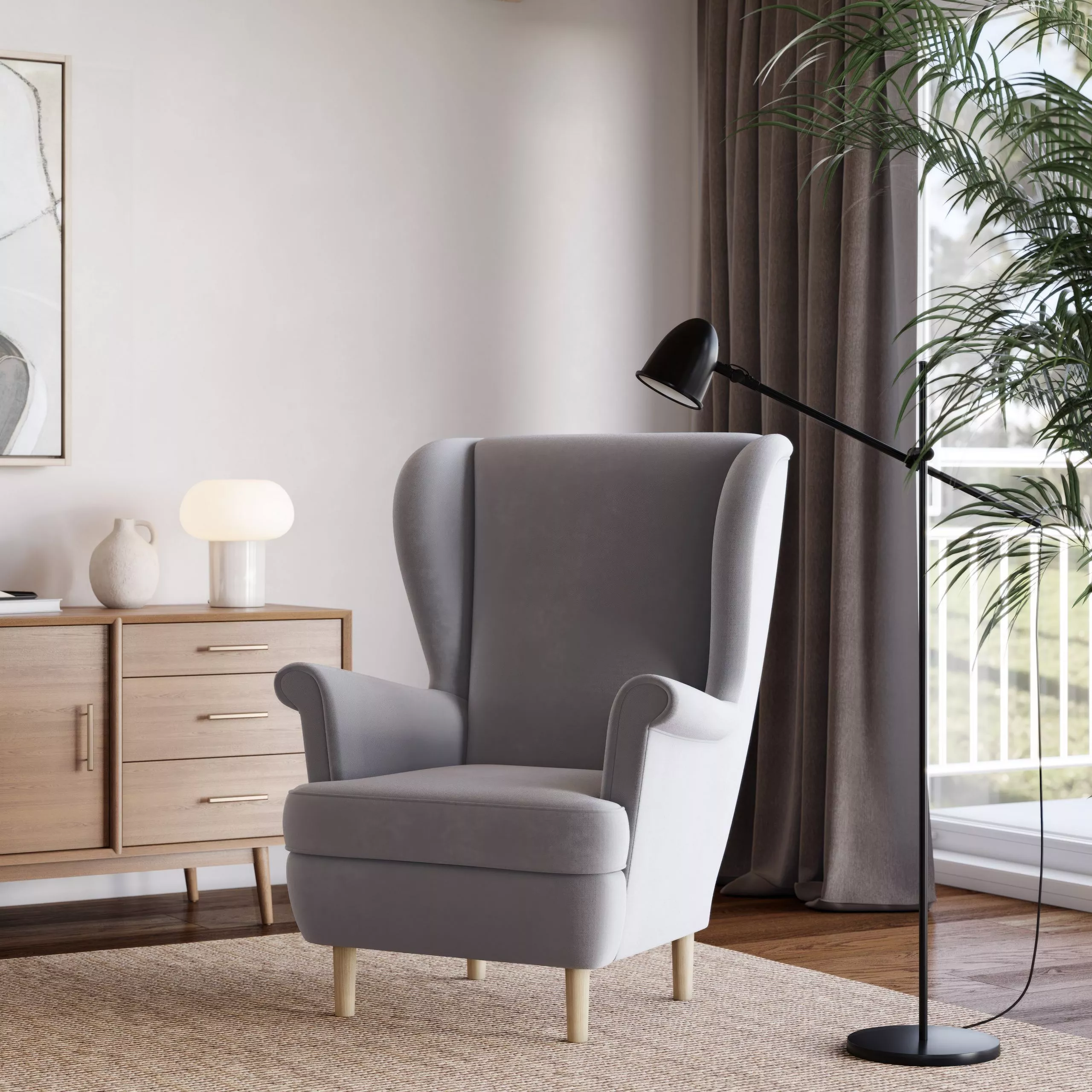 Fotel uszak LENTIO - aranżacja