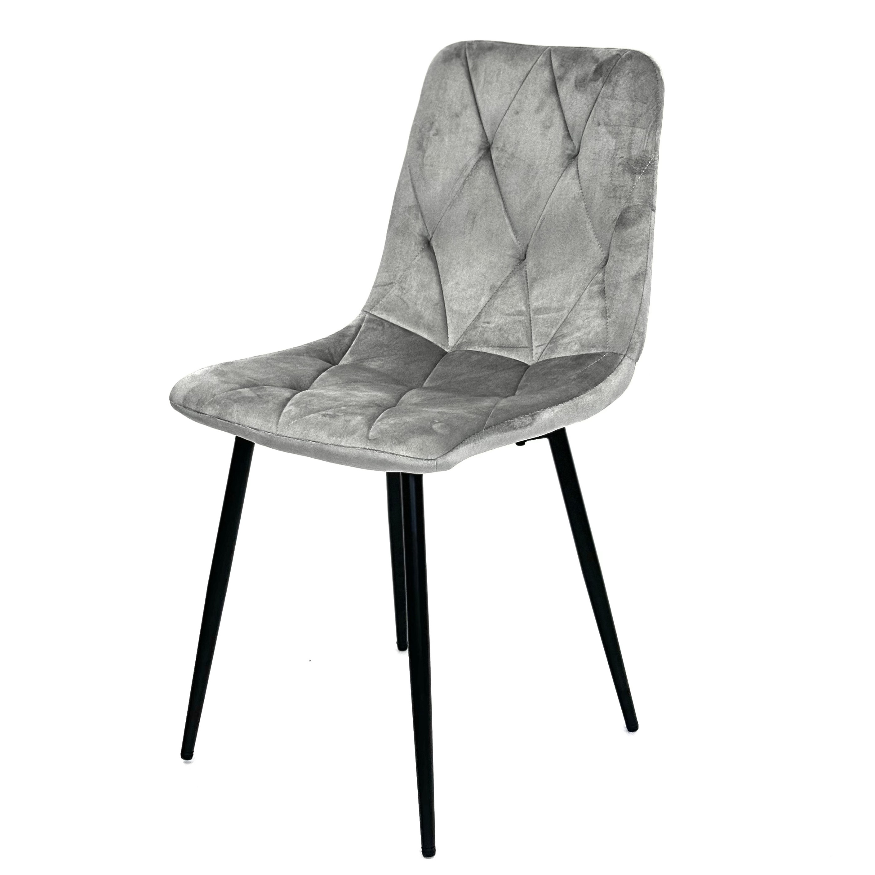 krzesło CELMO szare front krzesło CELMO szare front