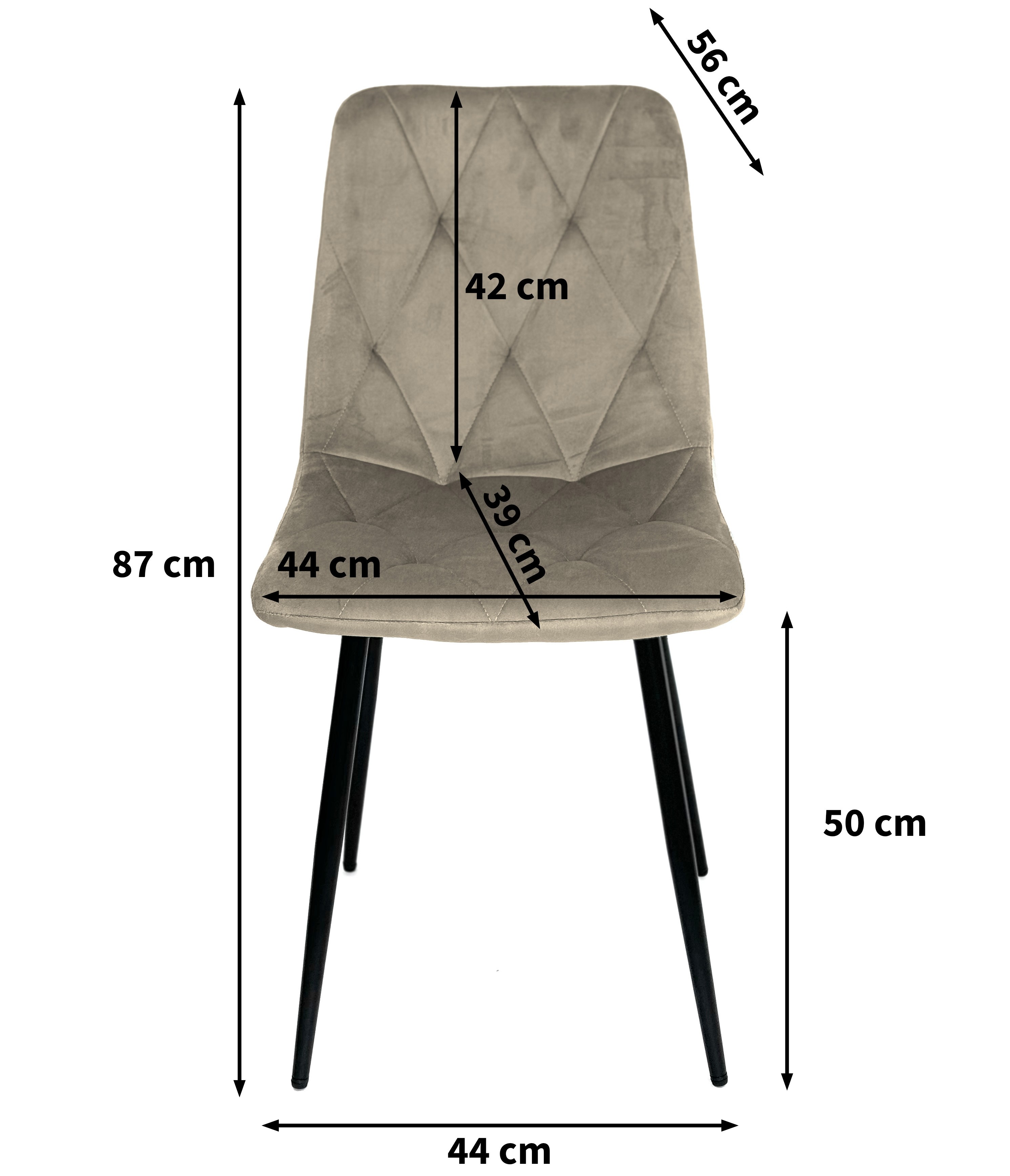 Wymiary krzesła CELMO