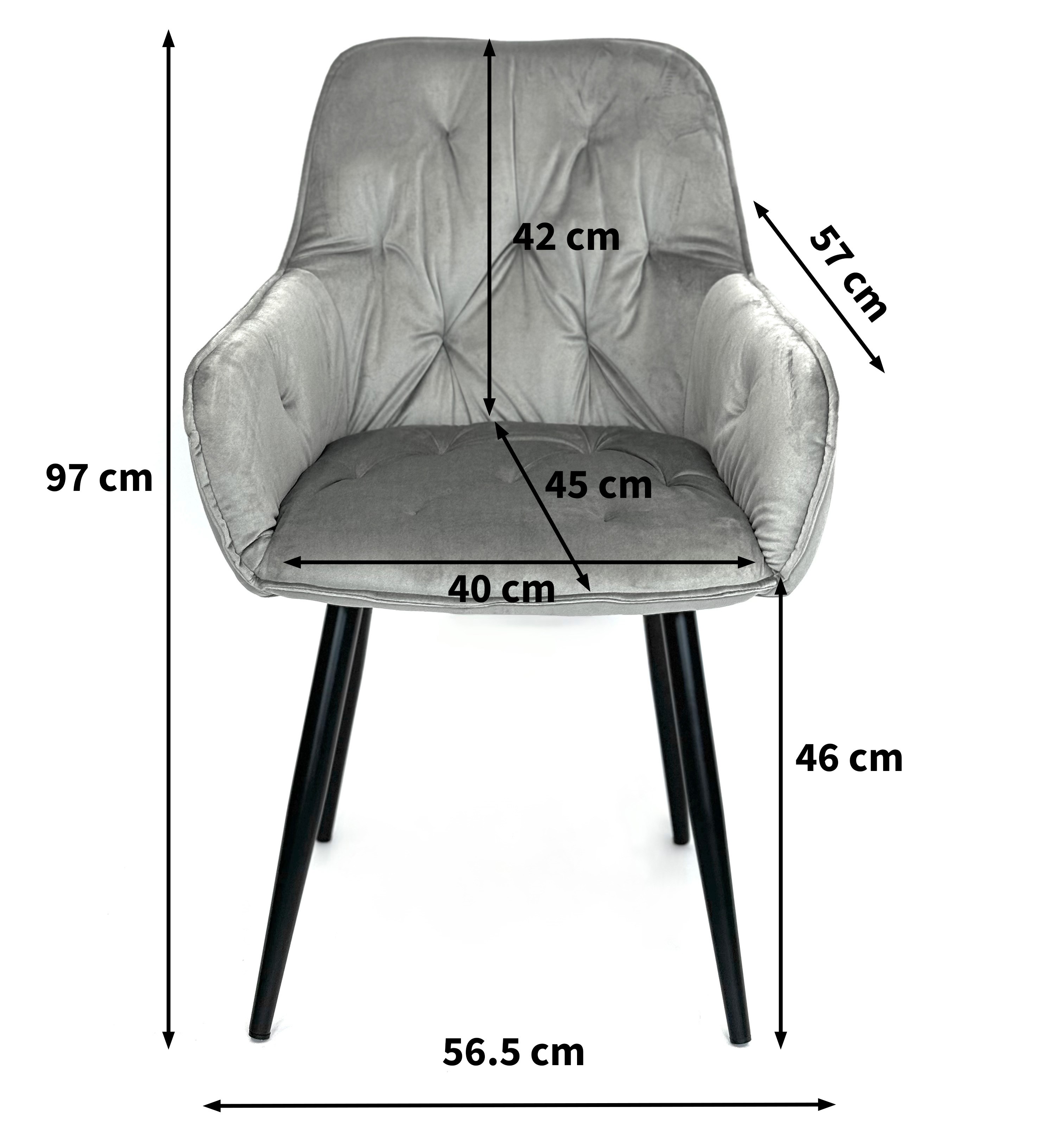 Wymiary krzesła LENNO