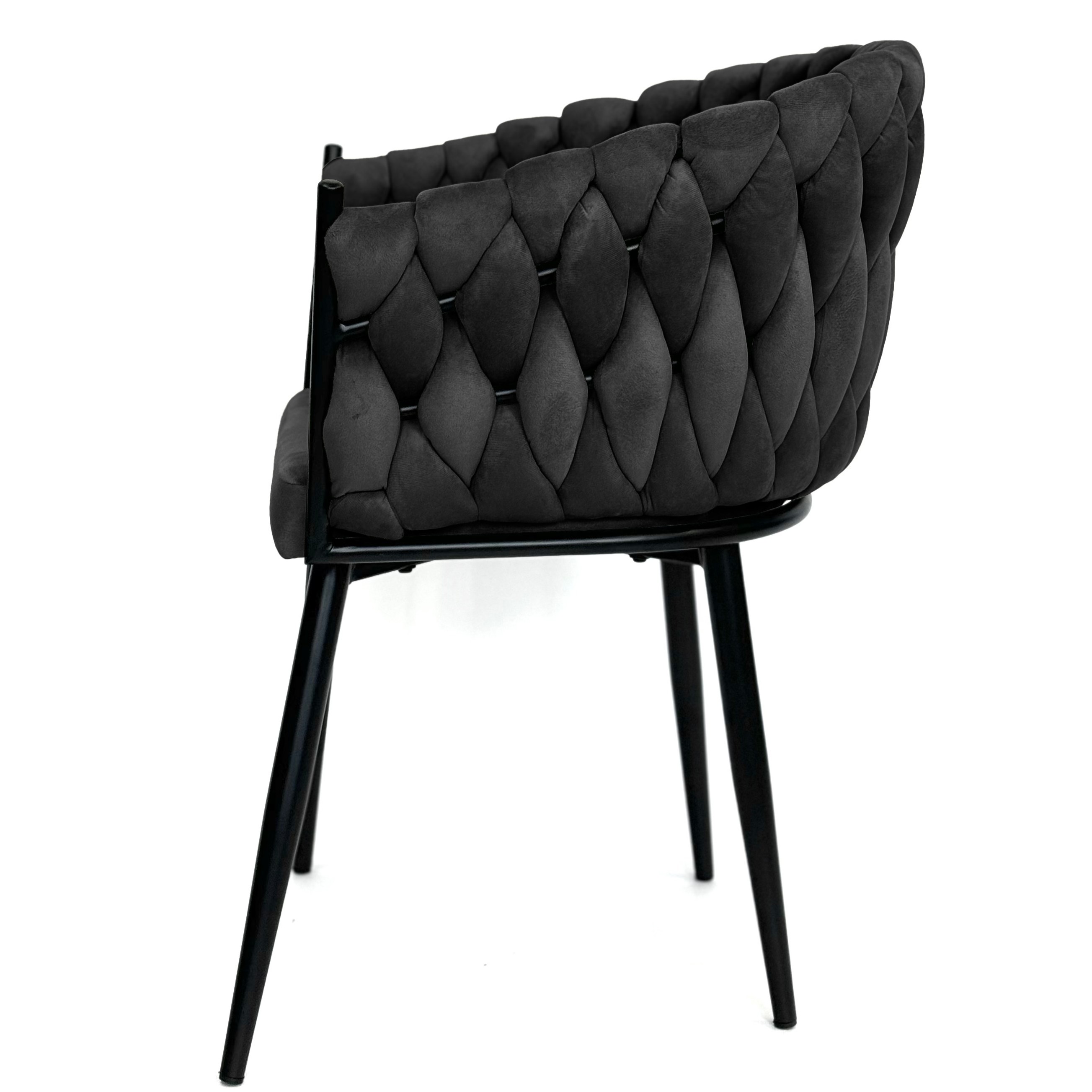 krzesło VERDO black bok