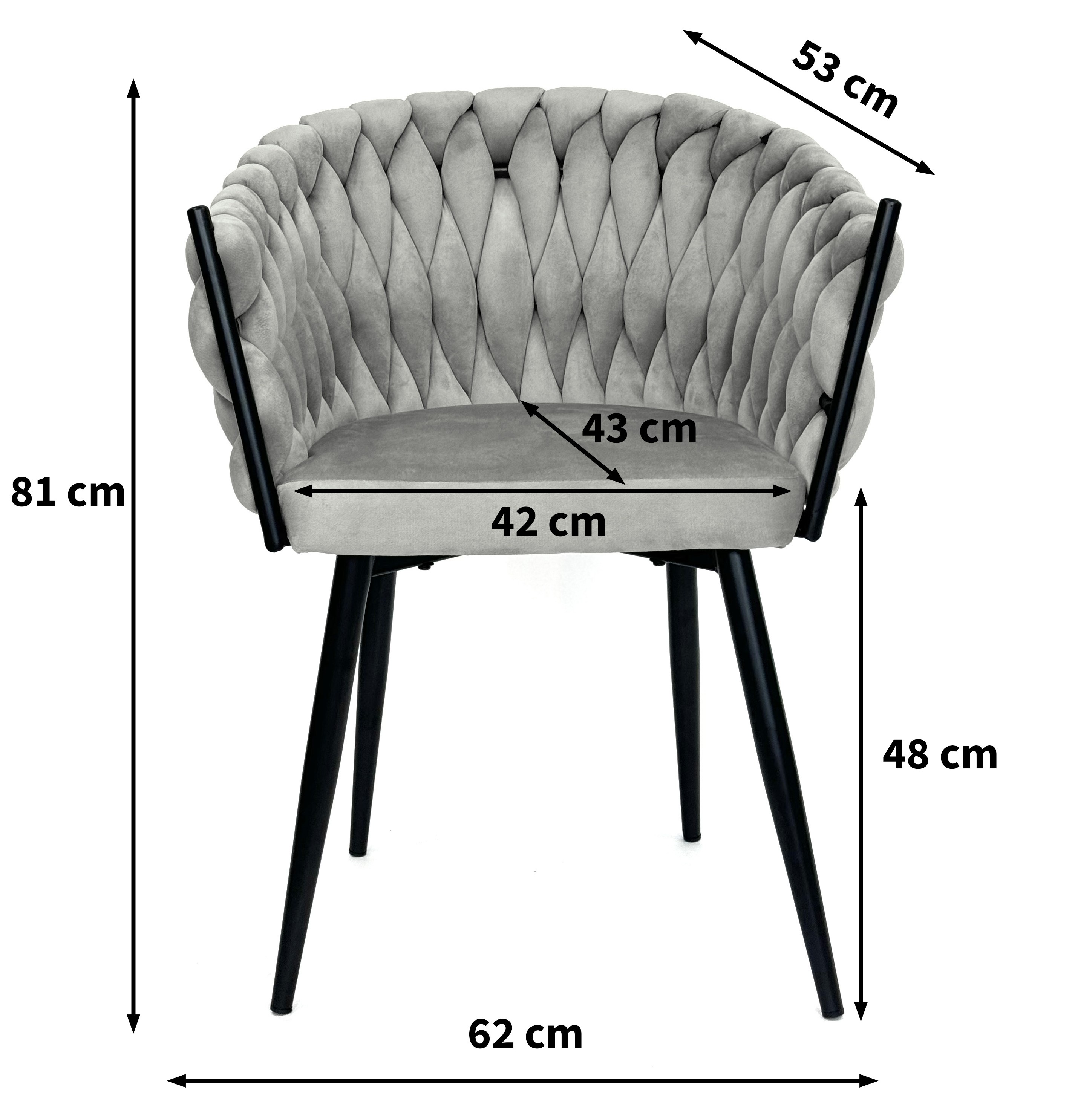 Wymiary krzesła VERDO