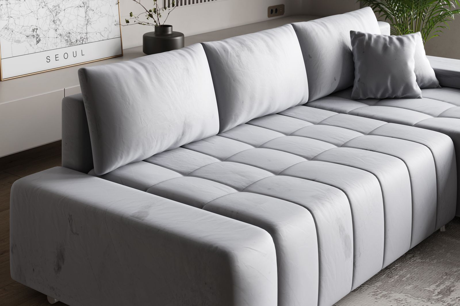 Prezentacja detali narożnika ALESE