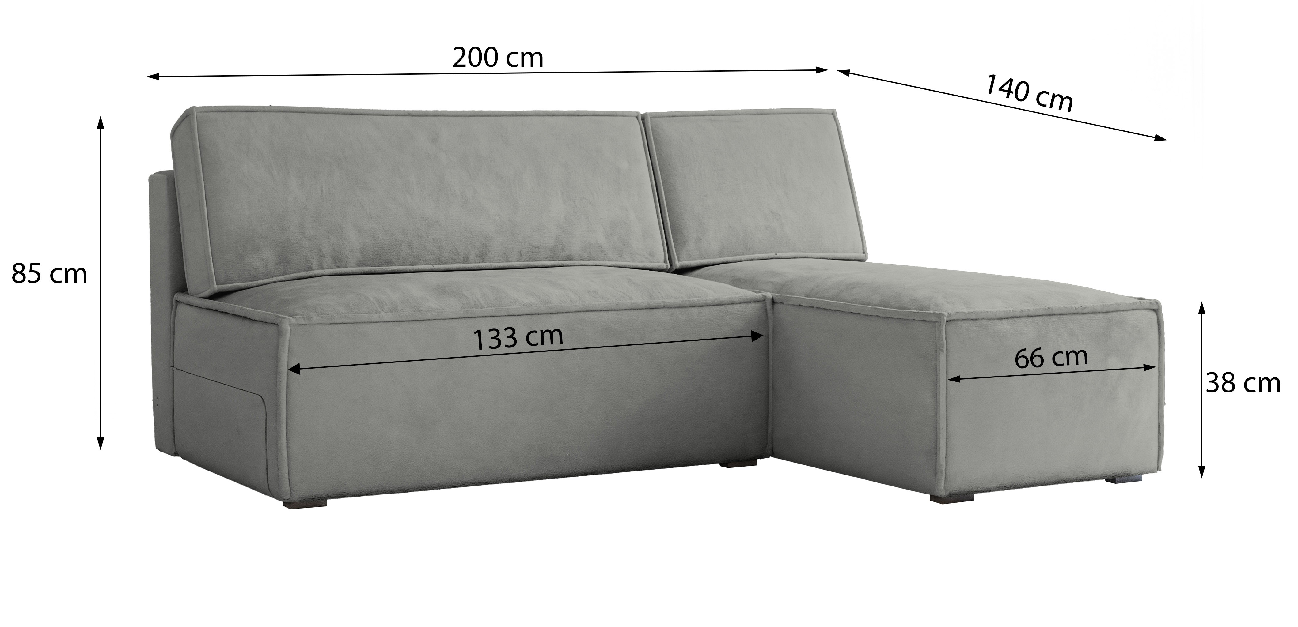 Wymiary narożnika BRISO