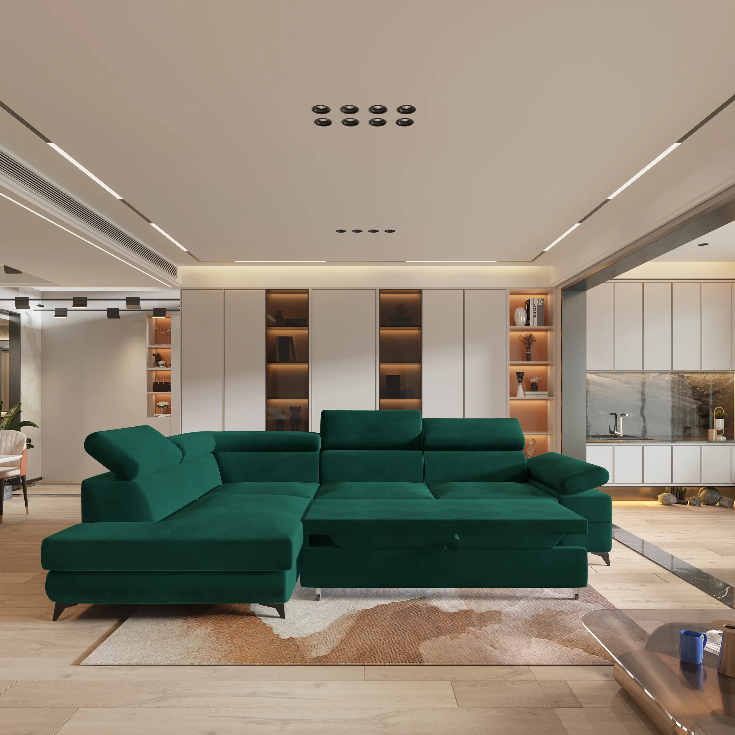 Narożnik FAVIEN  - funkcja spania