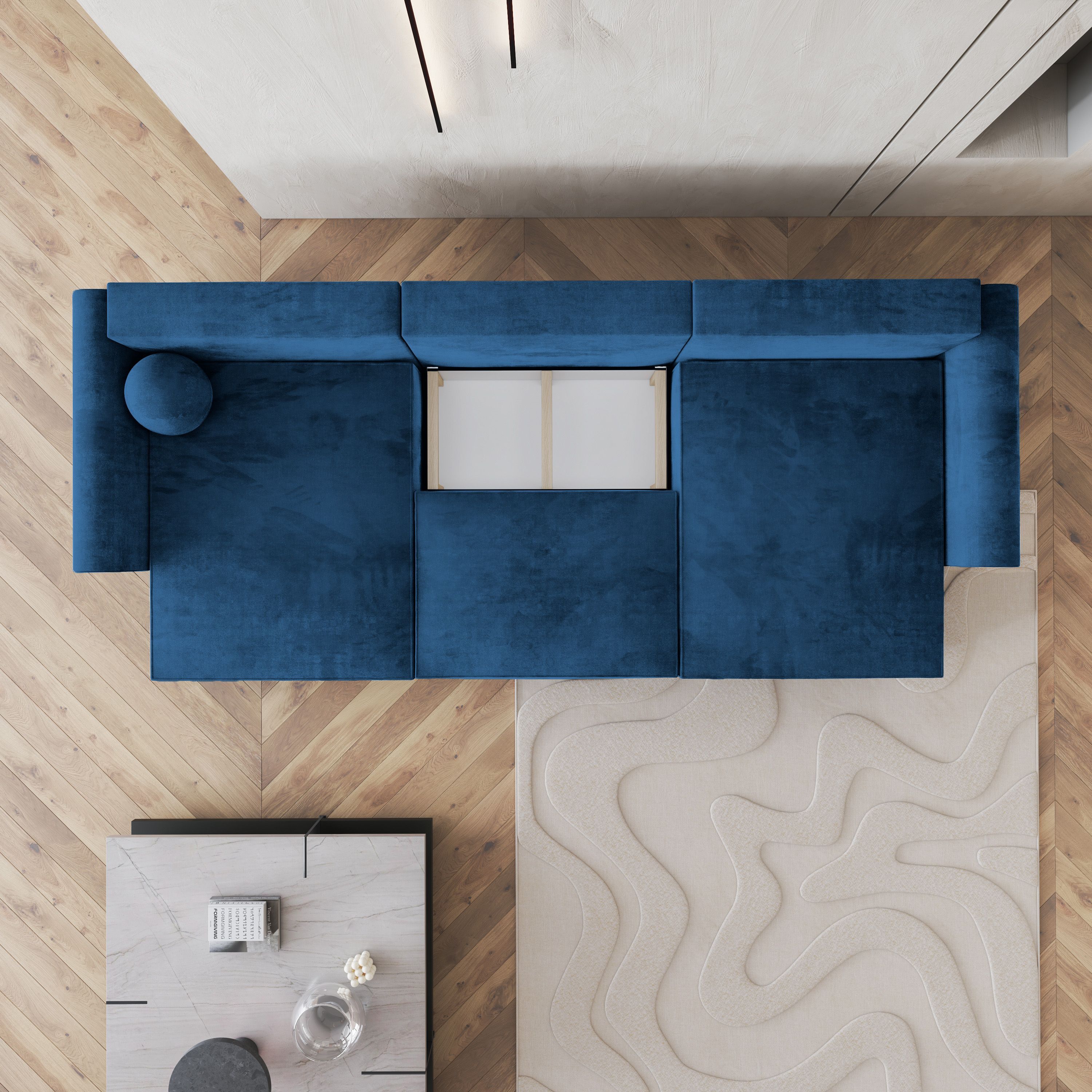 Prezentacja pojemnika w narożniku FENTO Prezentacja pojemnika w narożniku FENTO