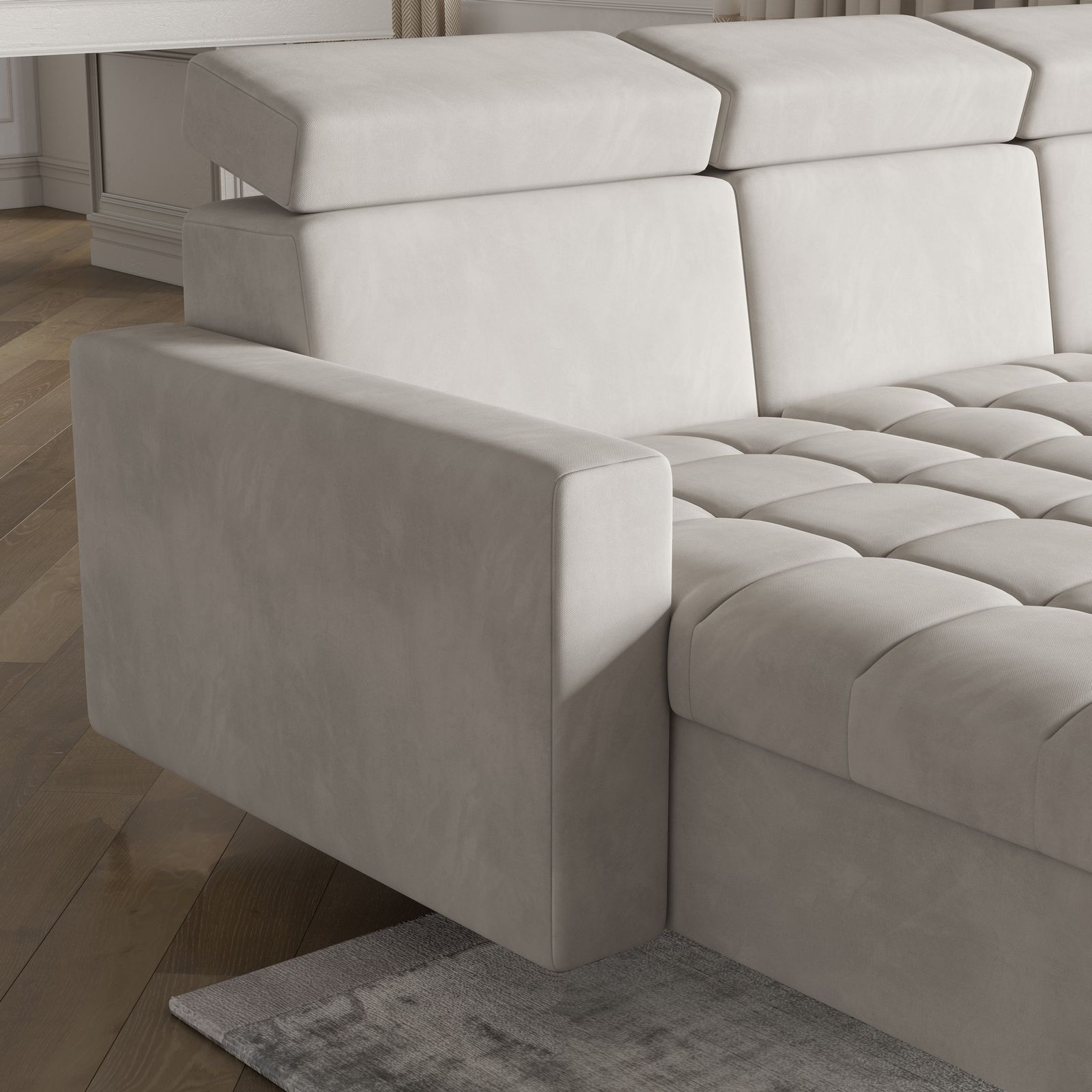 Zbliżenie na detale narożnika KAME