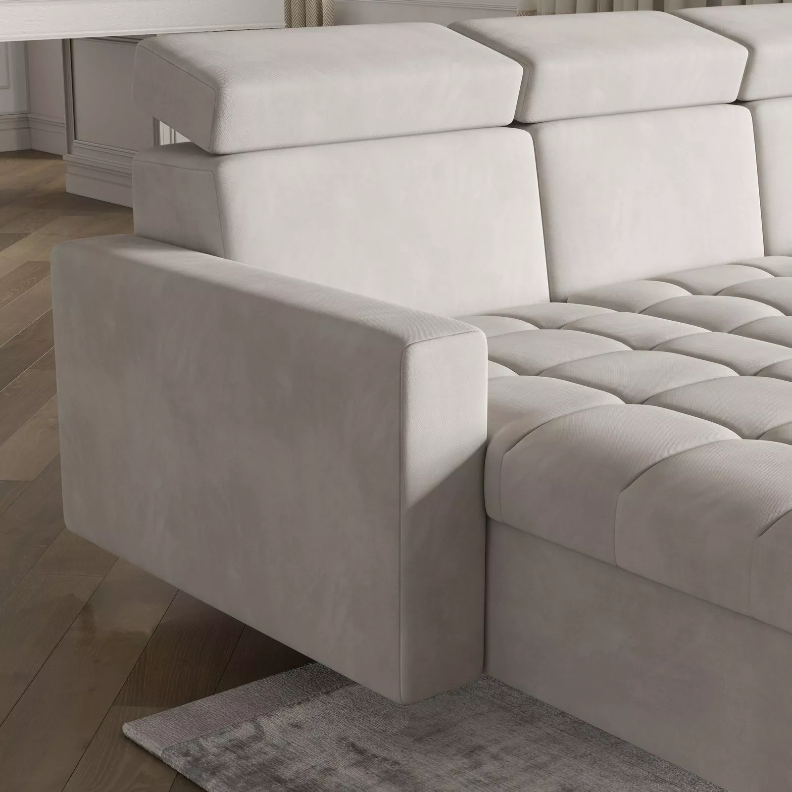 Zbliżenie na detale narożnika KAME Zbliżenie na detale narożnika KAME