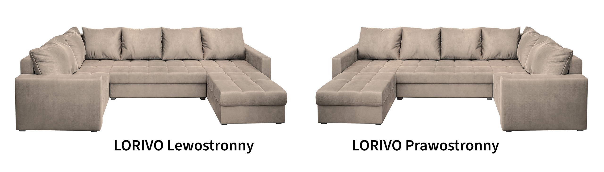 Narożnik LORIVO – wariant lewostronny i prawostronny Narożnik LORIVO – wariant lewostronny i prawostronny