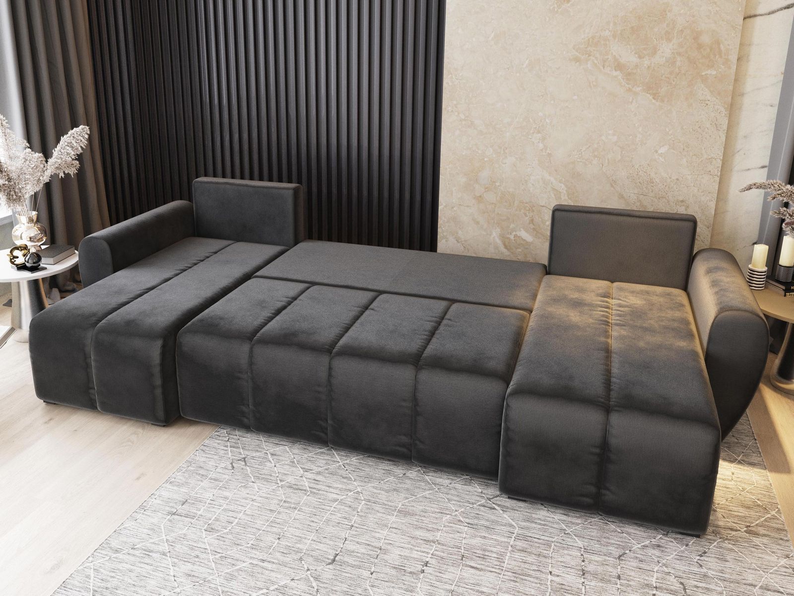 Narożnik MADISON U - prezentacja funkcji spania