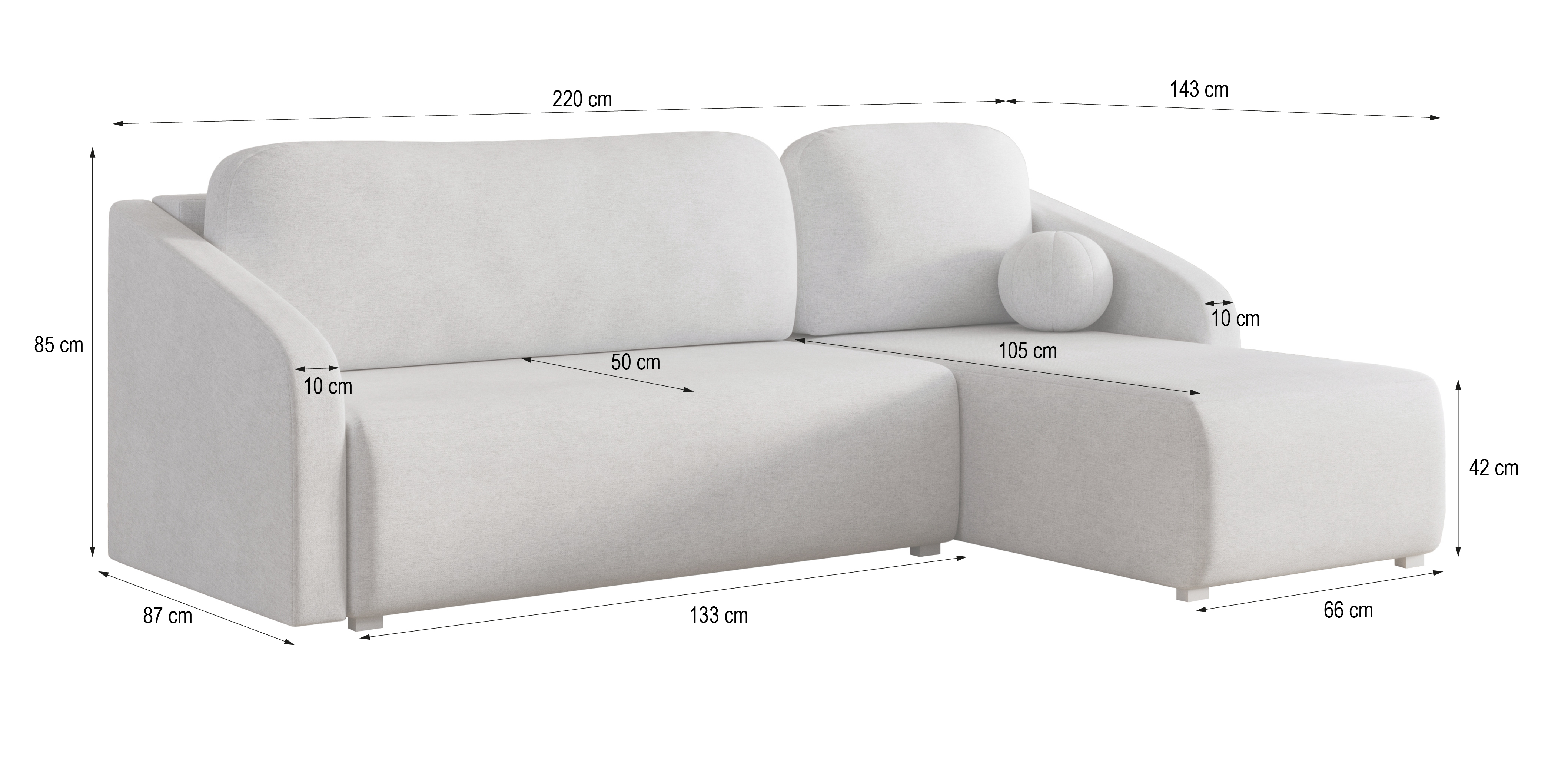 MARELLO Neve – rysunek wymiarowy