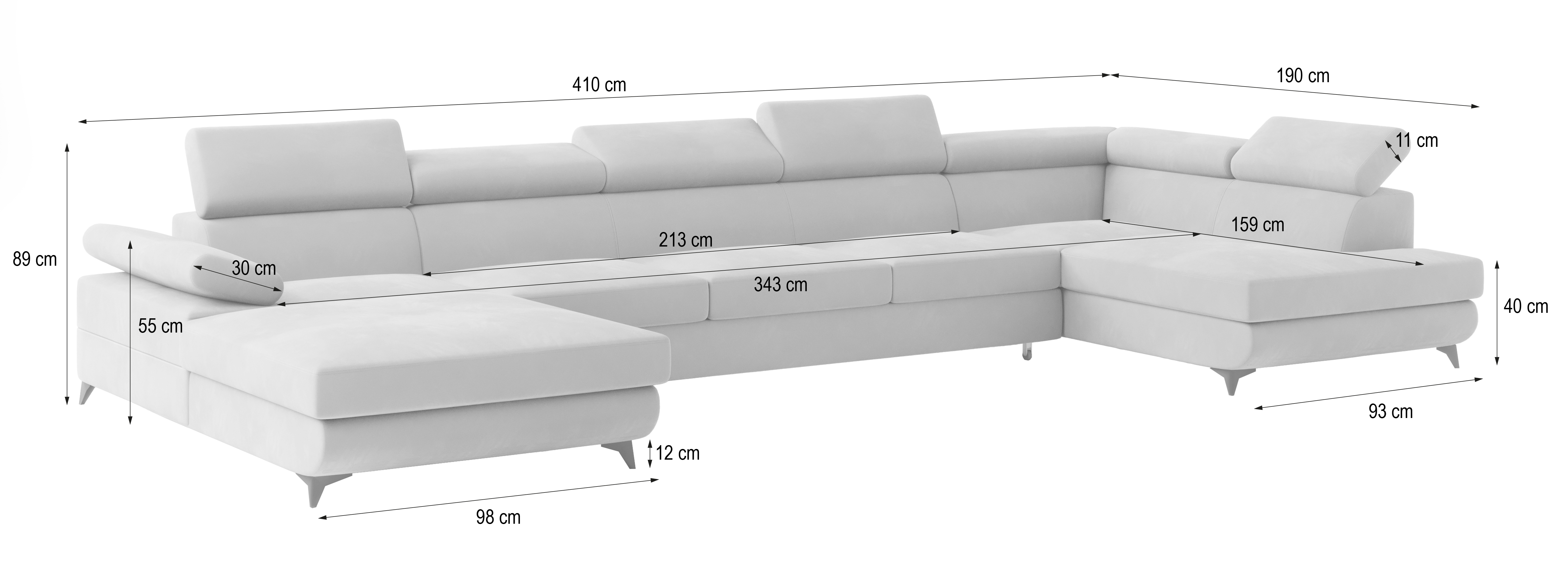 Wymiary narożnika MONTIVA