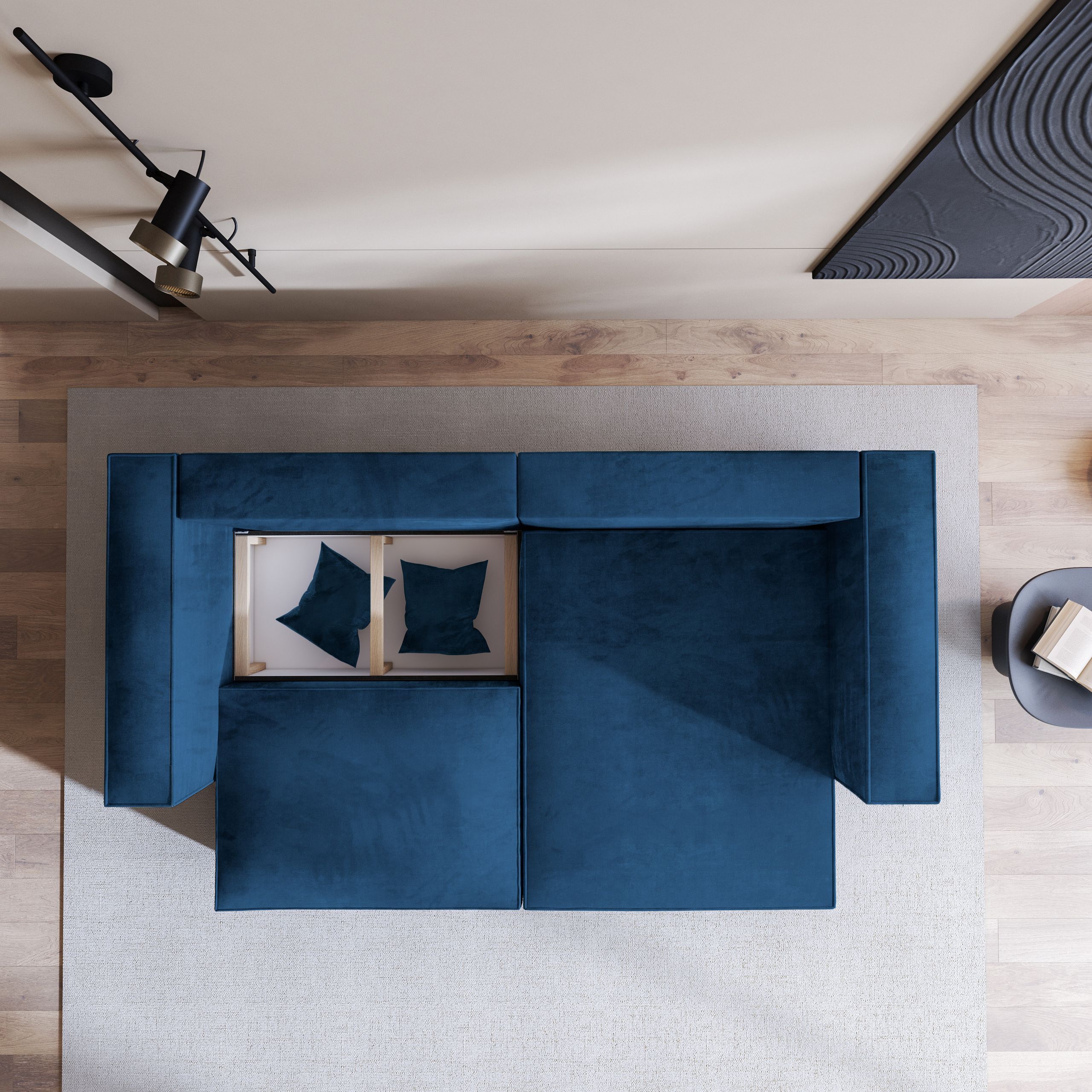 Pojemnik pod siedziskiem w rogówce NERIO