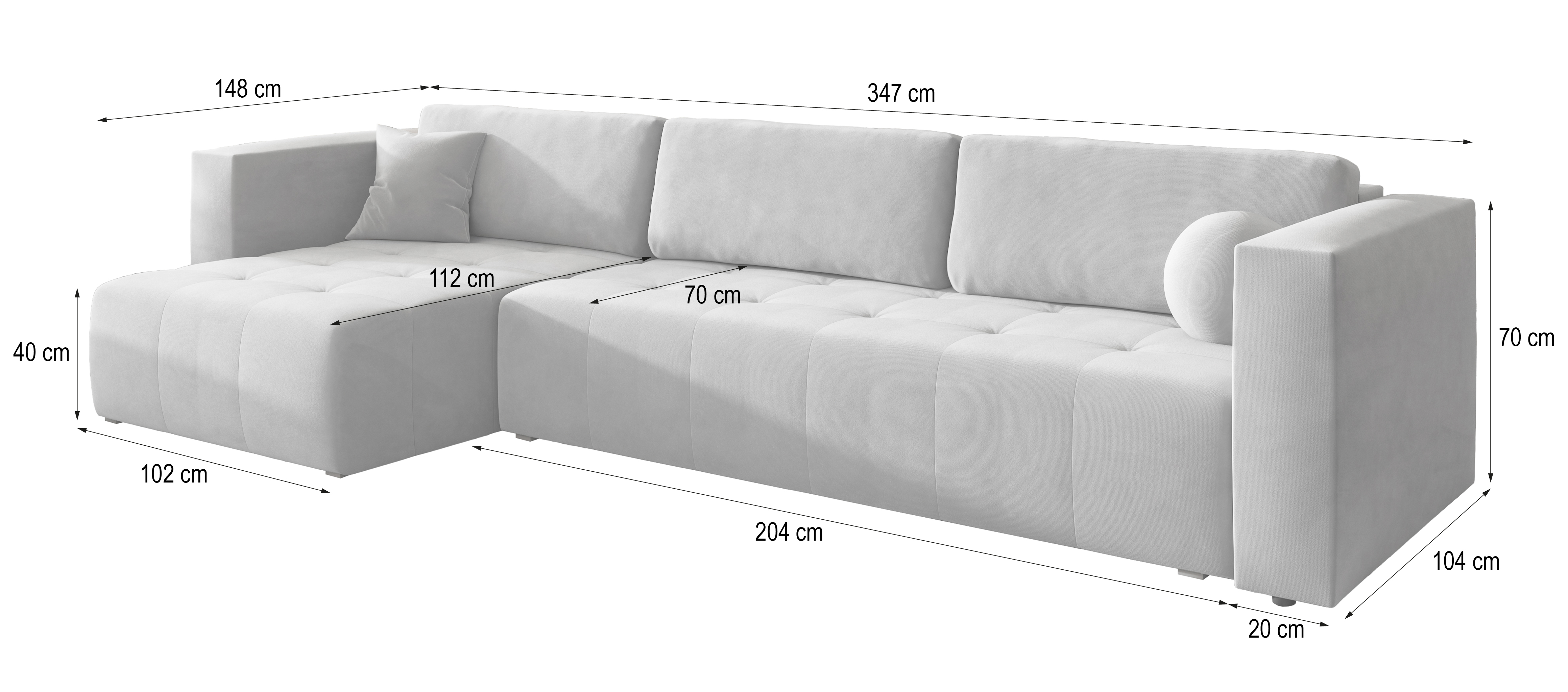 WYMIARY NAROŻNIKA OLVERA WYMIARY NAROŻNIKA OLVERA