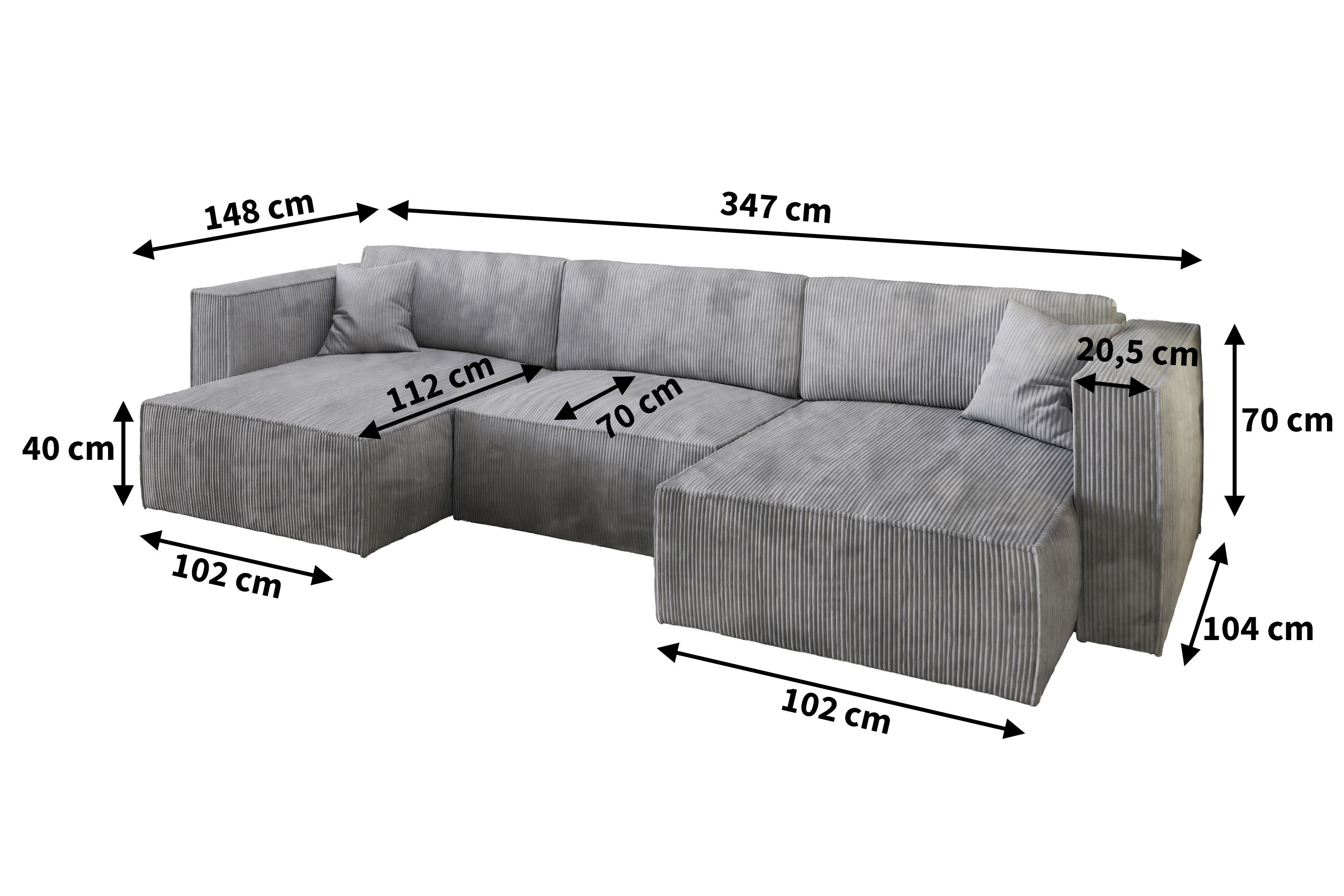 WYMIARY NAROŻNIKA SARMO