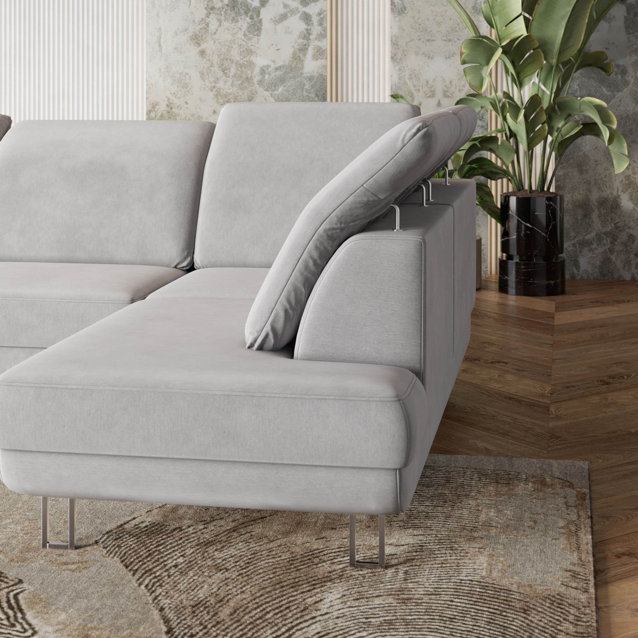 Zbliżenie na detale narożnika TERAMO