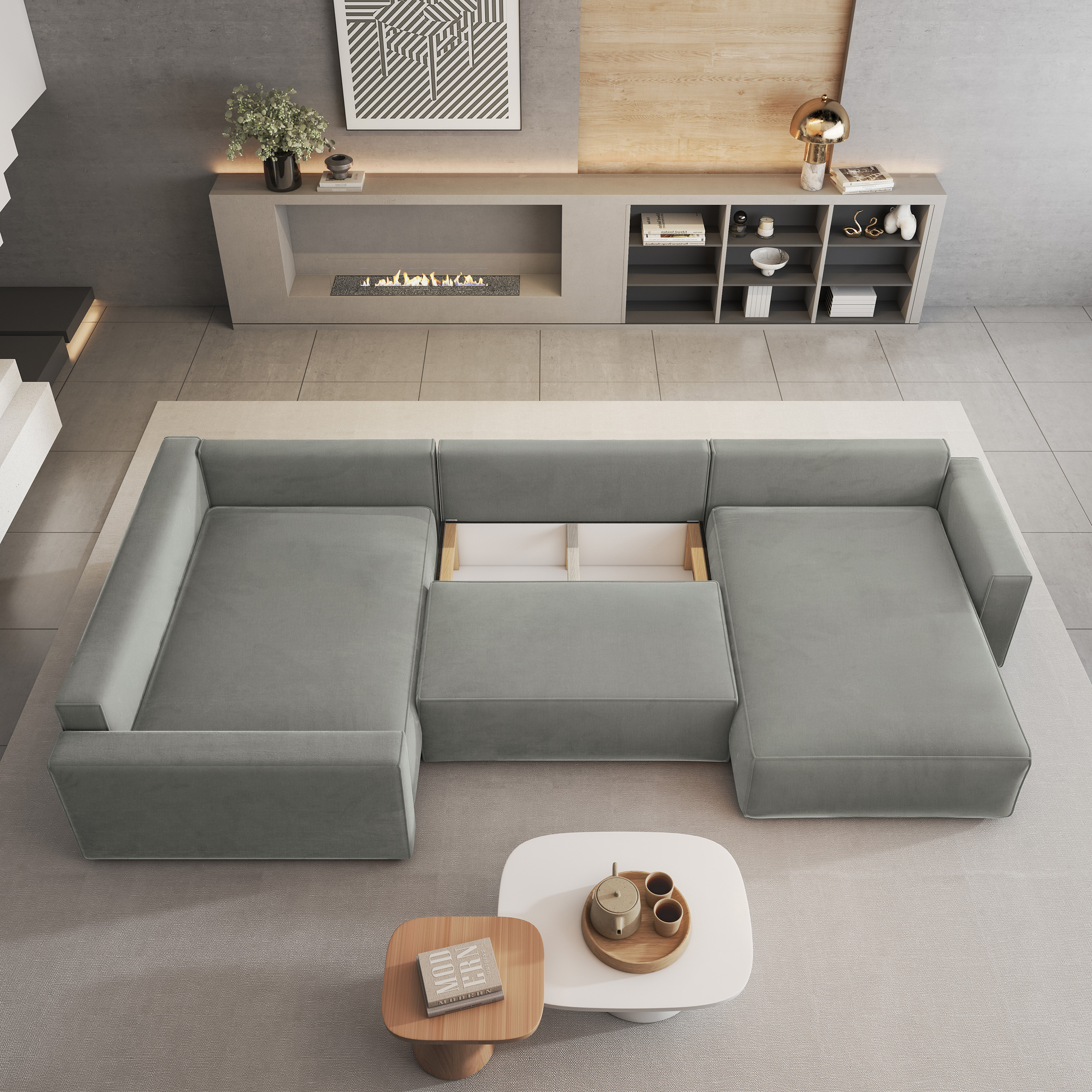 Prezentacja pojemnika w narożniku VELAMI Prezentacja pojemnika w narożniku VELAMI