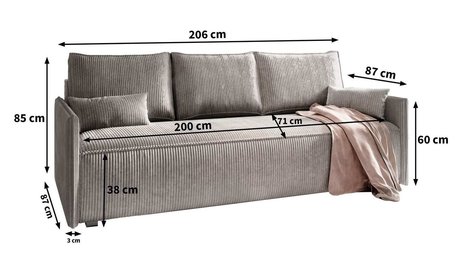 SOFA MESTOR PREZENTACJA WYMIARÓW MEBLA SOFA MESTOR PREZENTACJA WYMIARÓW MEBLA