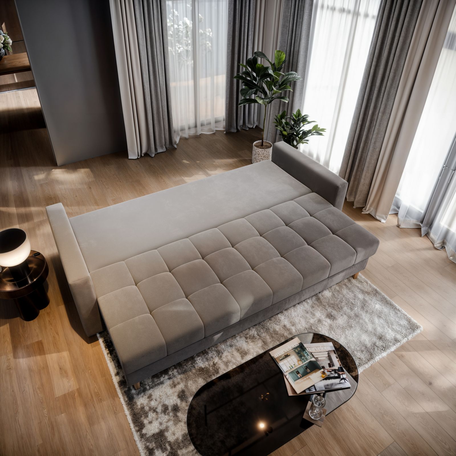 Rozkładana sofa MILO, funkcja spania