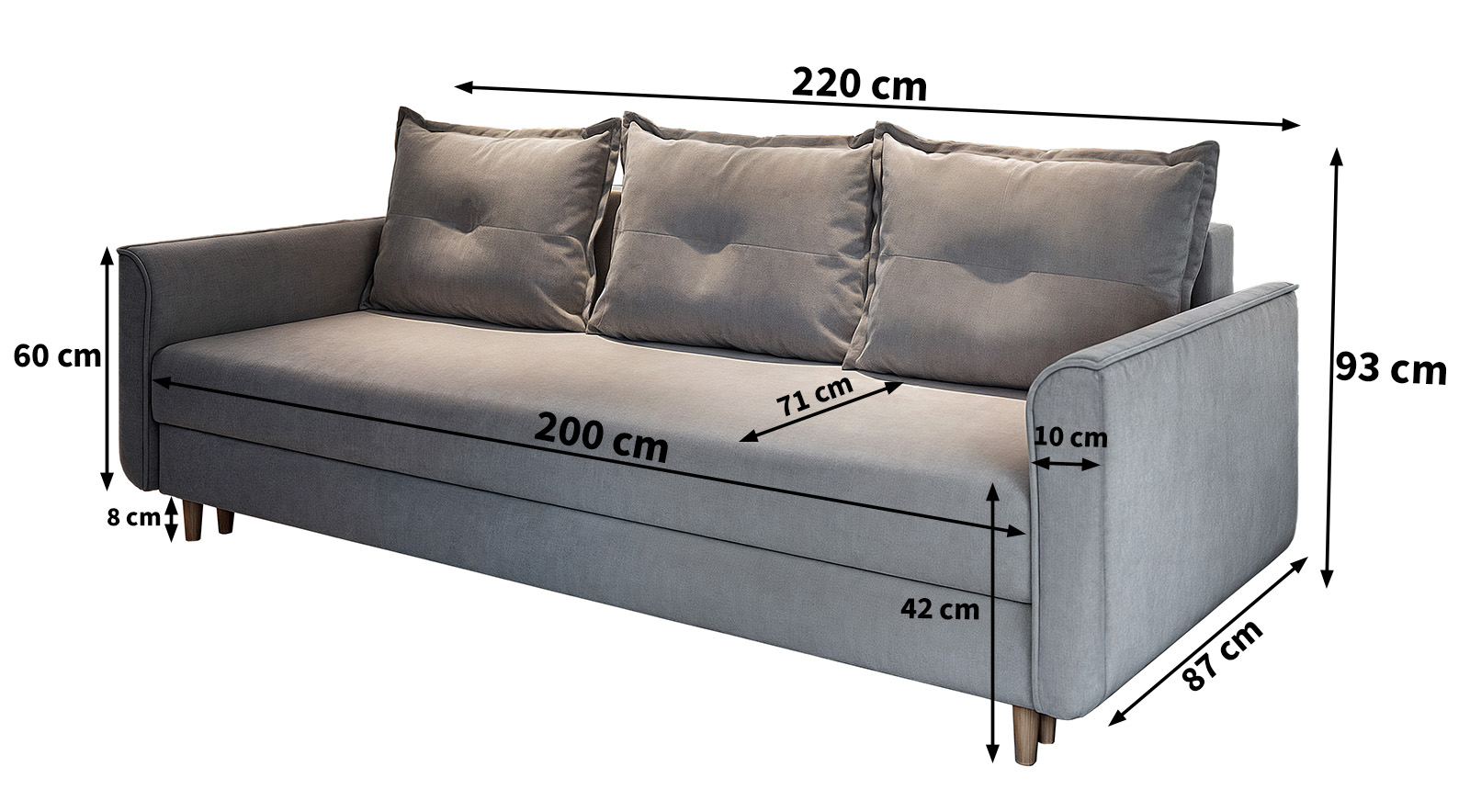 WYMIARY SOFY NAPOL WYMIARY SOFY NAPOL