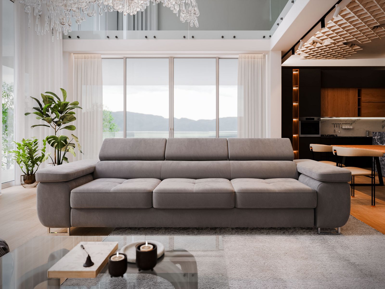 Sofa MOSINE w tkaninie MONOLITH